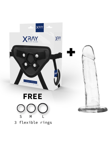 X RAY - HARNESS CLEAR COCK 18 CM -O- 4 CM