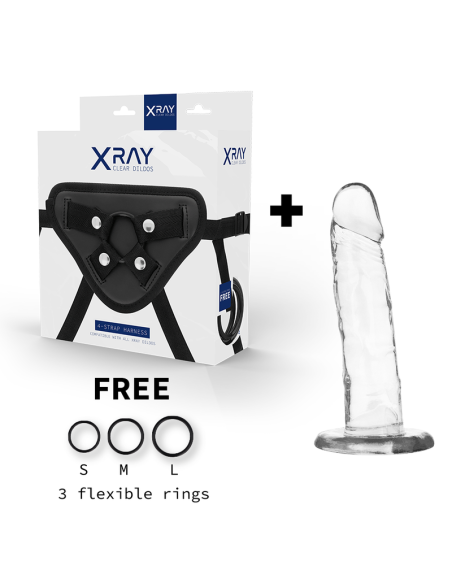 X RAY - HARNESS CLEAR COCK 18 CM -O- 4 CM