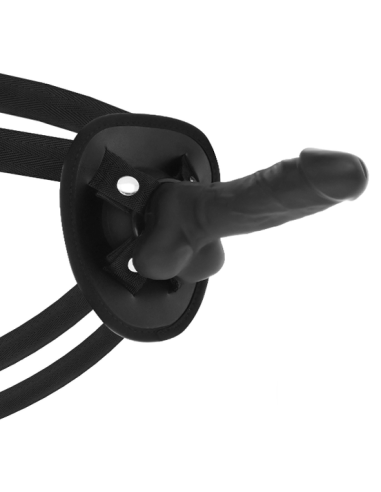 COCK MILLER - HARNESS SILICONE DENSITY COCKSIL ARTICULABLE BLACK 13 CM