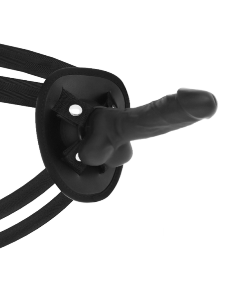 COCK MILLER - HARNESS SILICONE DENSITY COCKSIL ARTICULABLE BLACK 13 CM