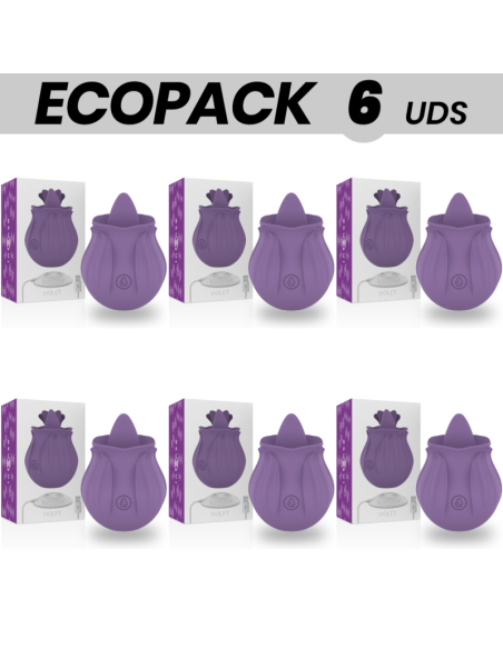 ECOPACK 6 UNITS - INTENSE VIOLET CLITORIS STIMULATOR 10 LILAC VIBRATIONS