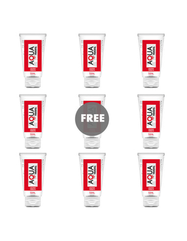 AQUA TRAVEL - LOLLIPOP FLAVOUR WATERBASED LUBRICANT - 50 ML 81 FREE