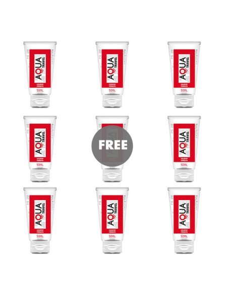 AQUA TRAVEL - LEDINUKŲ SKONIO VANDENS PAGRINDU PAGAMINTAS LUBRIKANTAS - 50 ML 81 NEMOKAMAS