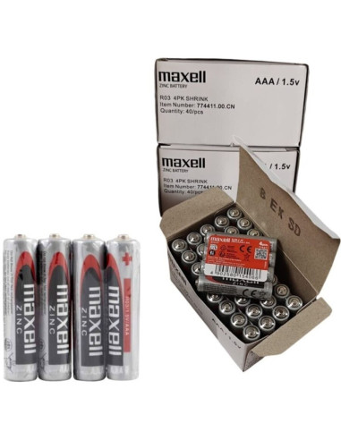 MAXELL - AKUMULIATORIUS SALINA MANGANESO AAA R03 RETRACTIL4