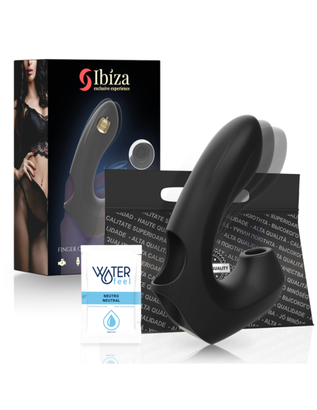 IBIZA - POWERFUL VIBRATING AND CLITORIS SUCTION THIMBLE