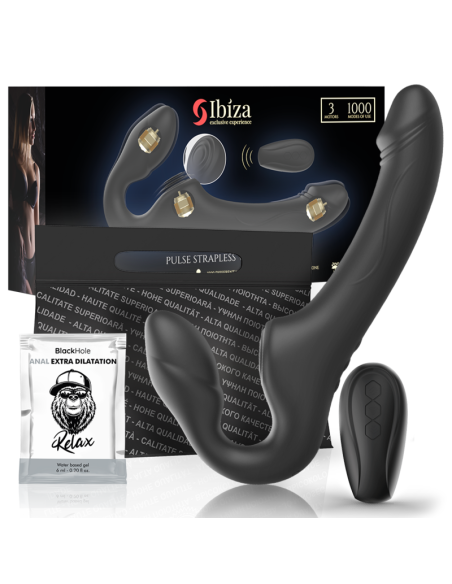 IBIZA - STRAPLESS VIBRATOR WITH REMOTE CONTROL PUSH BUTTON