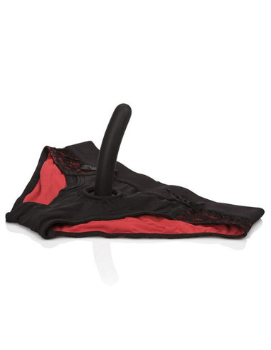 CALEXOTICS - SCANDAL SET OF RED PANTIES WITH DILDO SIZE L-XL