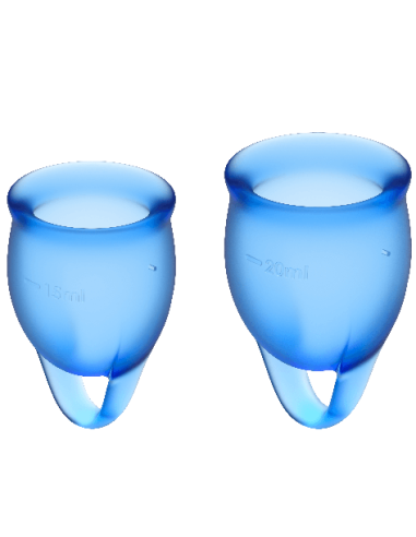 SATISFYER - FEEL CONFIDENT MENSTRUAL CUP DARK BLUE 15 20 ML