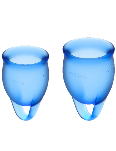 SATISFYER - FEEL CONFIDENT MENSTRUAL CUP DARK BLUE 15 20 ML