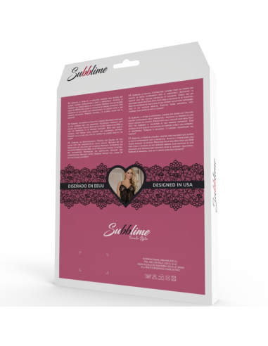SUBBLIME - BABYDOLL PEIGNOIR KEPURĖ SU GĖLIŲ RAŠTU, VIENAS DYDIS