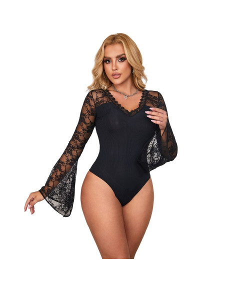 SUBBLIME - TEDDY FLORAL PATTERN LONG SLEEVE S-M