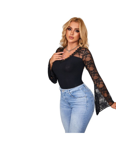 SUBBLIME - TEDDY FLORAL PATTERN LONG SLEEVE S-M