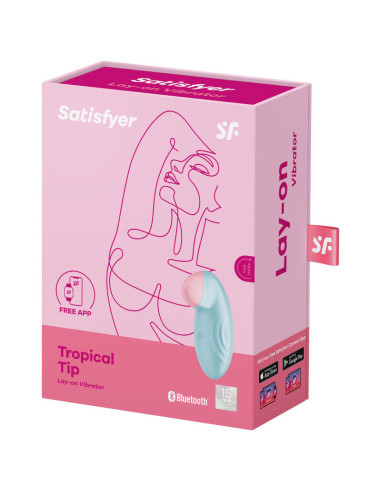 SATISFYER - TROPICAL TIP LAY-ON VIBRATOR BLUE