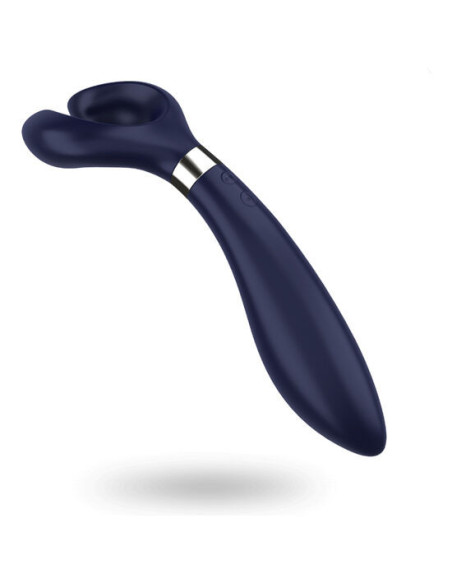 SATISFYER – BEGALINIS PRAMOGŲ DAUGIAVIBRATORIUS, 3 MĖLYNI