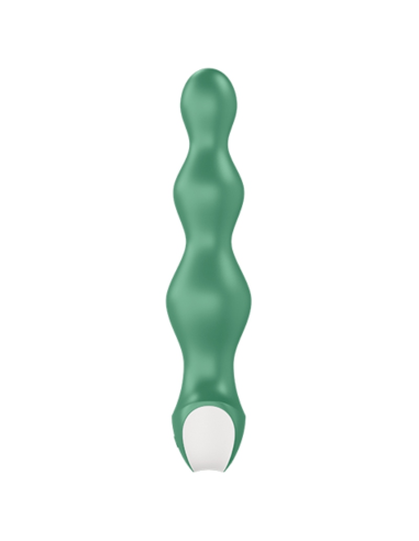 SATISFYER - LOLLI VIBRATORIUS ŽALIAS KIŠTUKAS SU 2 KIHČIAIS