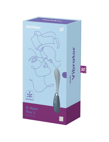 SATISFYER - G-SPOT FLEX 3 MULTI VIBRATOR GREY
