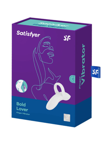 SATISFYER - BOLD LOVER FINGER VIBRATOR WHITE