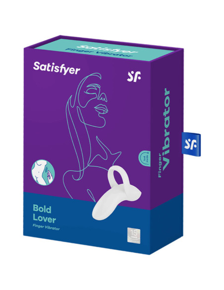 SATISFYER - BOLD LOVER FINGER VIBRATOR WHITE
