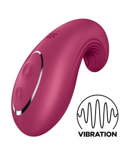 SATISFYER  - DIPPING DELIGHT LAY-ON VIBRATOR RED