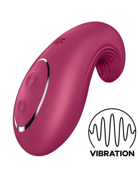 SATISFYER  - DIPPING DELIGHT LAY-ON VIBRATOR RED