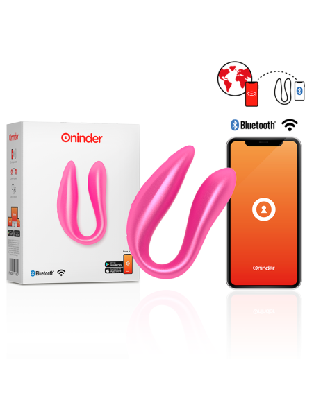 ONINDER - LISBOA PINK G-POINT and CLITORIS STIMULATOR - FREE PINK APP