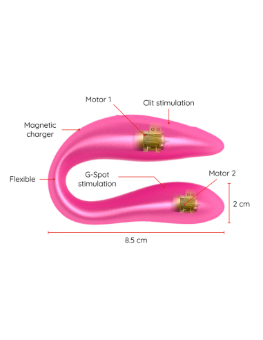 ONINDER - LISBOA PINK G-POINT and CLITORIS STIMULATOR - FREE PINK APP