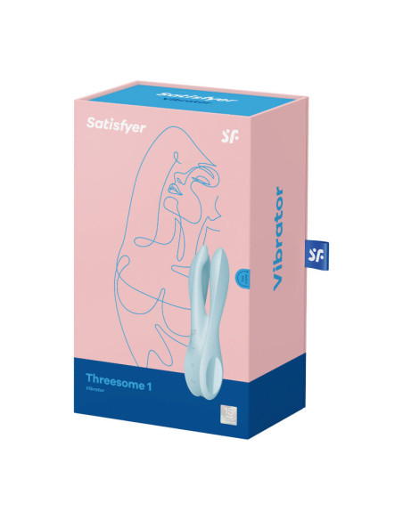 SATISFYER - THREESOME 1 VIBRATOR BLUE