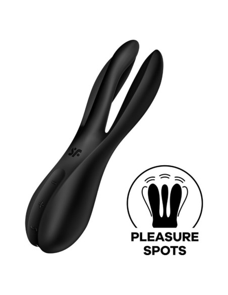 SATISFYER - TRIJŲ VIBRATORIUS 2 JUODAS