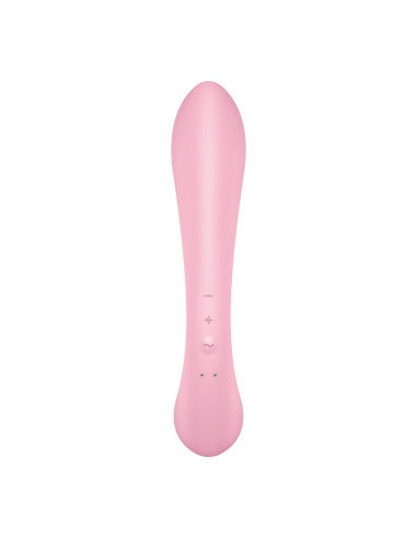 SATISFYER - TRIPLE OH HYBRID VIBRATION PINK