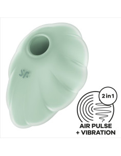 SATISFYER - CLOUD DANCER GREEN AIR PULSE VIBRATOR