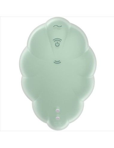 SATISFYER - CLOUD DANCER GREEN AIR PULSE VIBRATOR