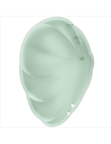 SATISFYER - CLOUD DANCER GREEN AIR PULSE VIBRATOR