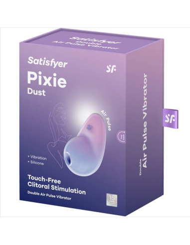 SATISFYER - PIXIE DUST LILAC AIR PLUS STIMULIACIJOS PRIEMONĖ