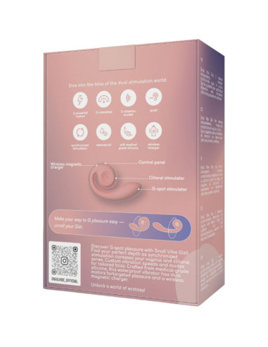 SNAIL VIBE - GIZI DUAL STIMULATOR PINK