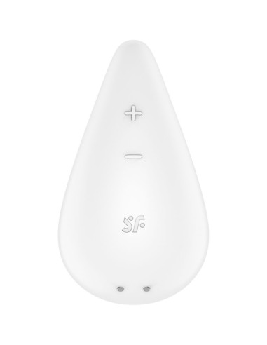 SATISFYER - DEW DROP VIBRATORIUS ŽIEDAS, BALTASIS