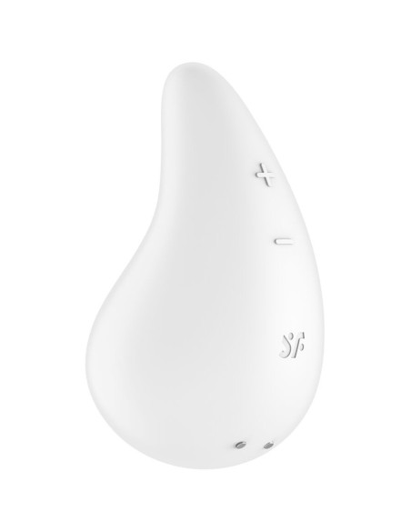 SATISFYER - DEW DROP VIBRATORIUS ŽIEDAS, BALTASIS