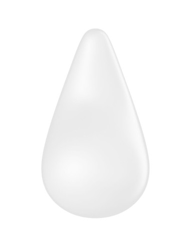 SATISFYER - DEW DROP VIBRATORIUS ŽIEDAS, BALTASIS