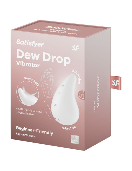 SATISFYER - DEW DROP VIBRATOR LAY-ON WHITE