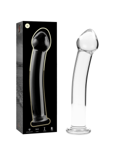 NEBULA SERIES BY IBIZA – 11 modelio dildo, borosilikatinis stiklas, skaidrus, 16 cm, 0–3 cm