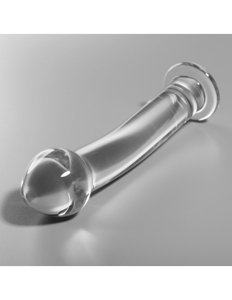 NEBULA SERIES BY IBIZA – 11 modelio dildo, borosilikatinis stiklas, skaidrus, 16 cm, 0–3 cm