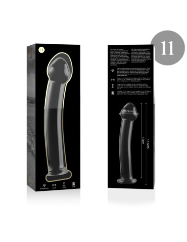 NEBULA SERIES BY IBIZA - MODEL 11 DILDO BOROSILICATE GLASS CLEAR 16 CM -O- 3 CM