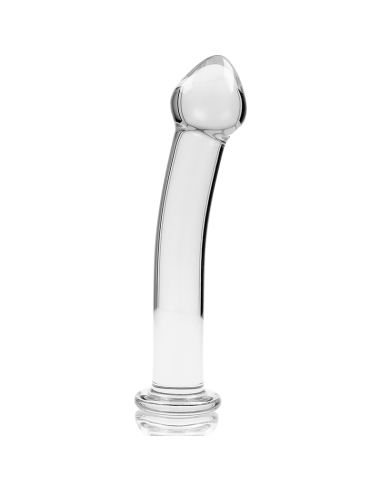 NEBULA SERIES BY IBIZA – 11 modelio dildo, borosilikatinis stiklas, skaidrus, 16 cm, 0–3 cm