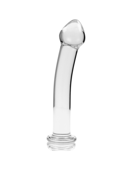 NEBULA SERIES BY IBIZA - MODEL 11 DILDO BOROSILICATE GLASS CLEAR 16 CM -O- 3 CM