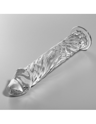 NEBULA SERIES BY IBIZA - MODEL 12 DILDO BOROSILICATE GLASS CLEAR 17 CM -O- 3.5 CM