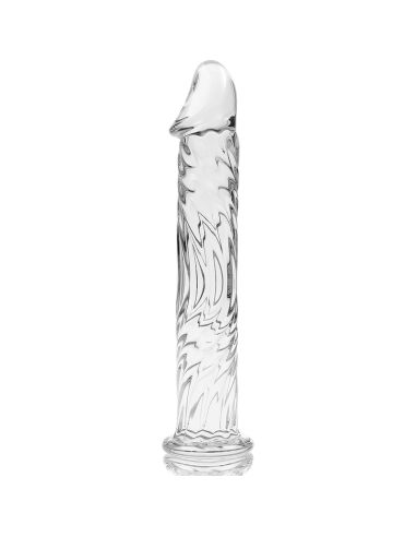 NEBULA SERIES BY IBIZA - MODEL 12 DILDO BOROSILICATE GLASS CLEAR 17 CM -O- 3.5 CM