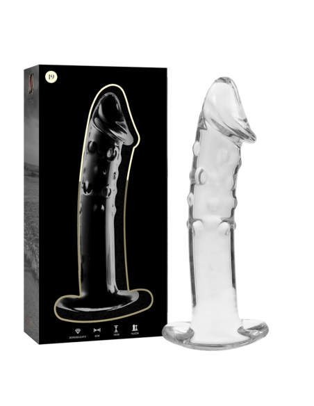 NEBULA SERIES BY IBIZA – 19 modelio dildo, borosilikatinis stiklas, skaidrus, 18,5 cm, 0–4 cm