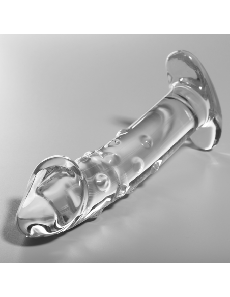 NEBULA SERIES BY IBIZA – 19 modelio dildo, borosilikatinis stiklas, skaidrus, 18,5 cm, 0–4 cm