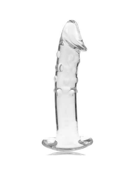 NEBULA SERIES BY IBIZA - MODEL 19 DILDO BOROSILICATE GLASS CLEAR 18.5 CM -O- 4 CM