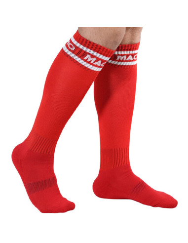 MACHO - LONG SOCKS ONE SIZE RED