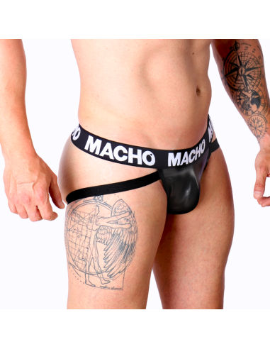 MACHO - MX25NC JOCK BLACK LEATHER S